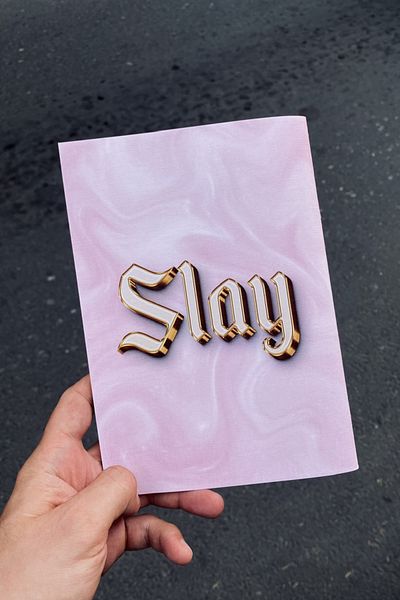 Namgo دفتر ملاحظات Slay Born I'm Slay Living مقاس A5 غير مبطن (50 صفحة)
