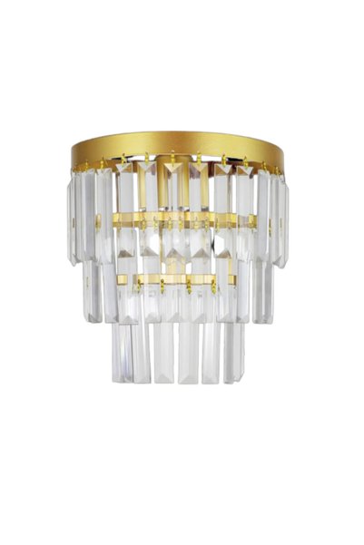 Birsen Aydınlatma Banquet 2-Piece Gold Crystal Stone Luxury Sconce - Bedroom - Living Room - Kitchen - Hall - Hallway