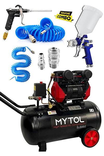 MYTOL İş-Aletleri Mytol Hızlı Hava Dolum'lu Sessiz Yağsız Hava Kompresörü 50 ...