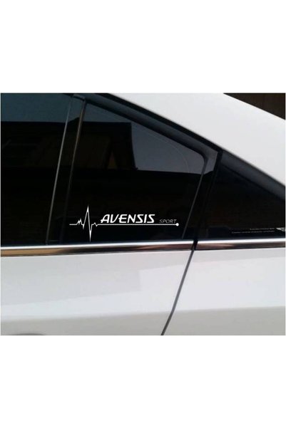 TSC Avensis Albea Yan Cam Sticker Oto Kapı Çıkartma oto 20 cm x 7 cm yazı 494