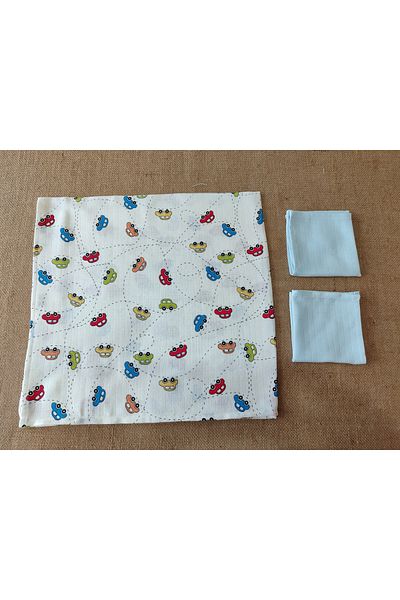 Alpıno Muslin Blanket Cover Alpinobaby 100% cotton 85 cm * 85 cm + 2 Wipes