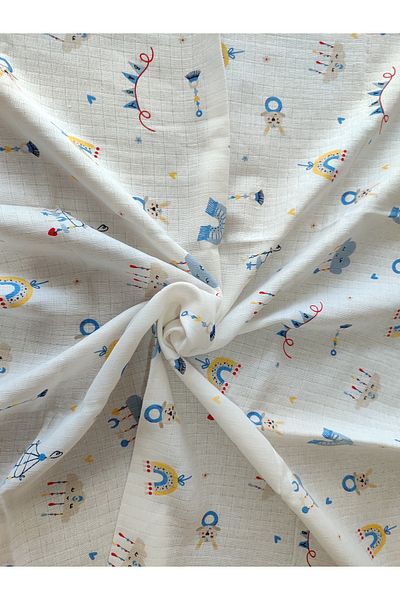 Alpıno MUSLIN BLANKET MUSLIN COVER ALPINOBABY COTTON (85 cm * 85 cm) + 2 handkerchiefs
