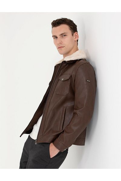 Pierre Cardin Brown Leather Jacket Asil'Ce ButikHome