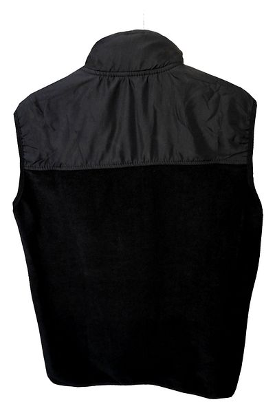 Wooppo - Men's Zippered Fleece Vest Black