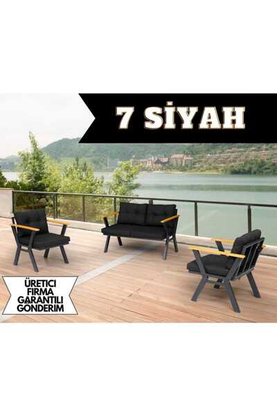 MOBİMİX WAKKO 2 1 1 Balkon Takımı, Bahçe Mobilyası, Çay Seti, Kafe Oturma Gru...
