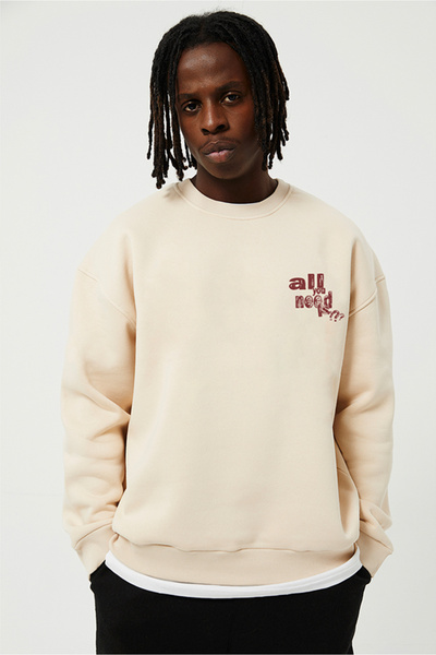 Eazy Co Hanorac gros unisex Camel, de dimensiuni mari, Eazy All You Need