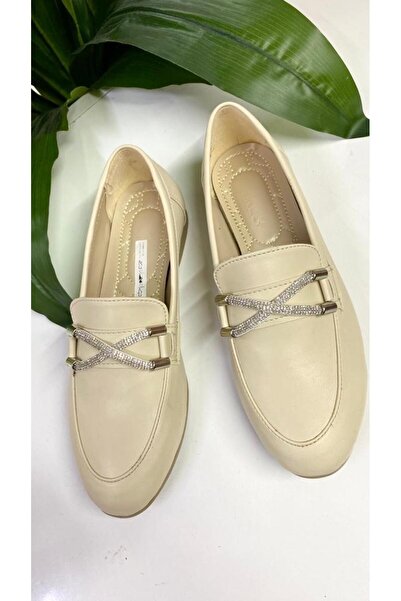 PUNTO 345043 Taşlı Loafer Babet