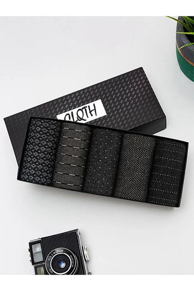 CLQTH Безшевни бамбукови чорапи за костюм Ultra Premium от 200 игли от 5 части