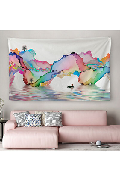 Harita Sepeti سجادة قماش مجردة عالية الجودة - غطاء حائط 4032