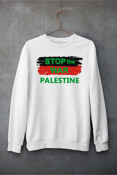 Raf Coll Unisex Oversize kroj okrugla kragna Palestina Digitalna štampa komad...