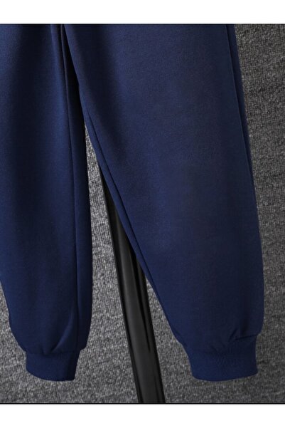 Serays moda NY baskılı kapşonlu çocuk eşofman takımı