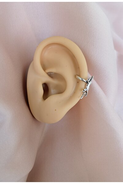 Bylin 925 Ayar Gümüş Sıkıştırma Kertenkeleli Earcuff /orbital / Helix - 1 Adet