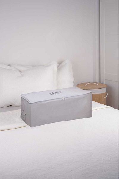 Textile sweet Medium Size Gray Under Base Organizer Storage 52x28x21