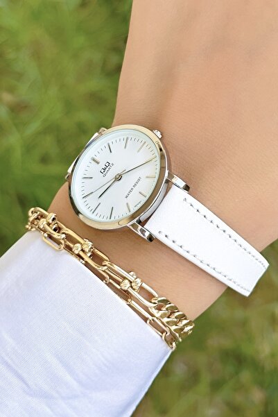 Q&Q Women's Wristwatch with Leather Band