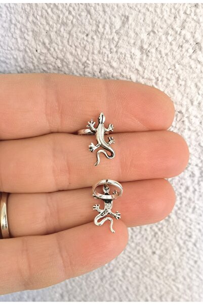 Bylin 925 Ayar Gümüş Sıkıştırma Kertenkeleli Earcuff /orbital / Helix - 1 Adet