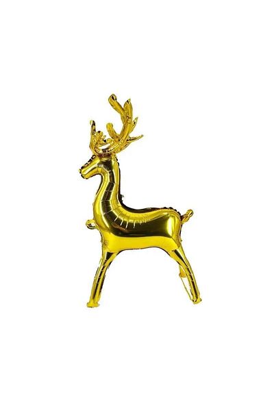 LOTUS PARTY New Year Celebration Tree Balloon Set - Gold Deer - Santa Balloon Ornaments Green Balloon