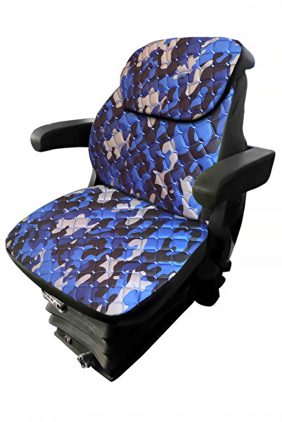 Binbir Trend غطاء مقعد جرار المقصورة المموه باللون الأزرق من Imperteks - 3 قط...