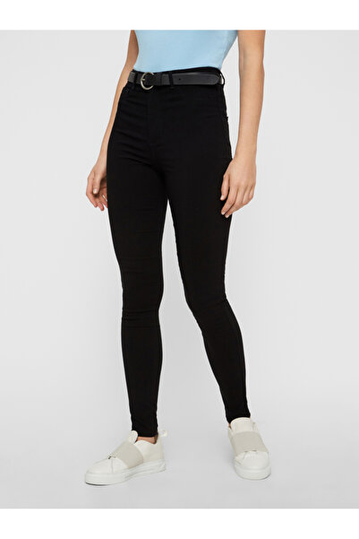 byhaziran butik Pantaloni de blugi negri fără decolorare Blugi subțiri și ski...