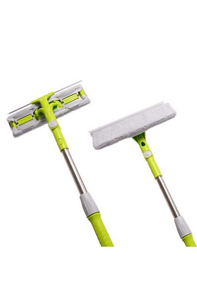 AYLA STAND Double Sided Window Cleaning Wiper with Spare Cloth