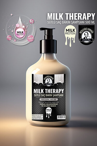 Özcan Bey Profosyonel Milk Protein Sütlü Saç Bakım Şampuanı Süt Proteinli Onarıcı Ve Yenileyici Şampuan 500 ml