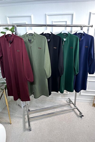 Aşkı Endam Καπέλο Lina με φερμουάρ, δύο κλωστές, χτενισμένο βαμβακερό - Χακί