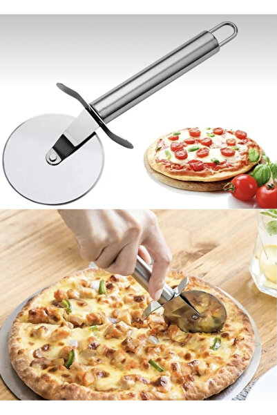 M Mimoza Park أسطوانة تقطيع عجينة البيتزا الفولاذية / أدوات المطبخ العملية لل...