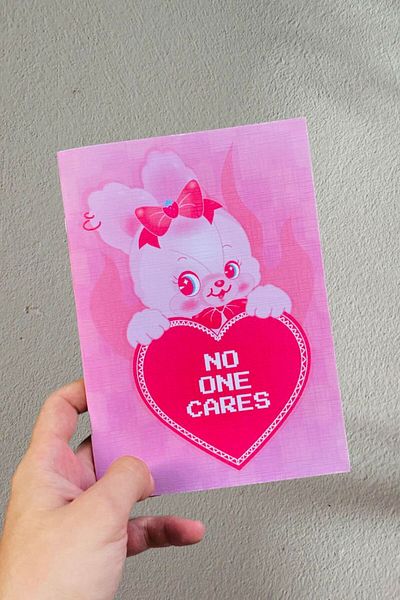 Namgo No One Cares - YUSHICLUB NOUĂ COLECȚIE Caiet A5 fără linii (50 coli) Hello Kitty