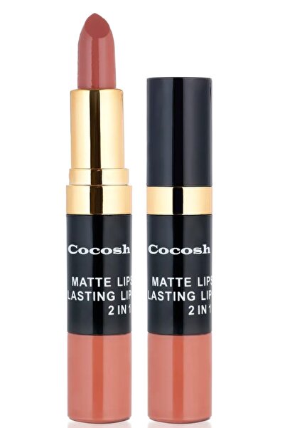 Cocosh She Ruj - Matte Smile Lipstick & Lipgloss 2 In 1 07 Coffee 8681569700529