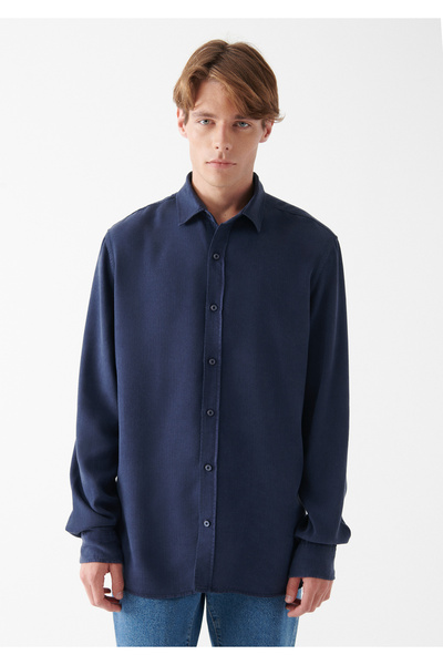 Mavi Námořnická modrá košile Slim Fit / úzký střih 0210331-70490