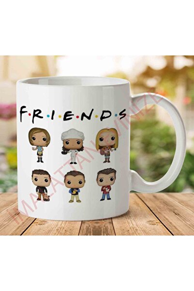 ART HEDİYE كوب مطبوع عليه شخصيات فريندز على الجانبين.jpg