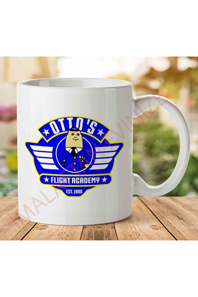 ART HEDİYE 1-1639 كوب بطبعة Otto Pilot Flight Academy على الجانبين.jpg