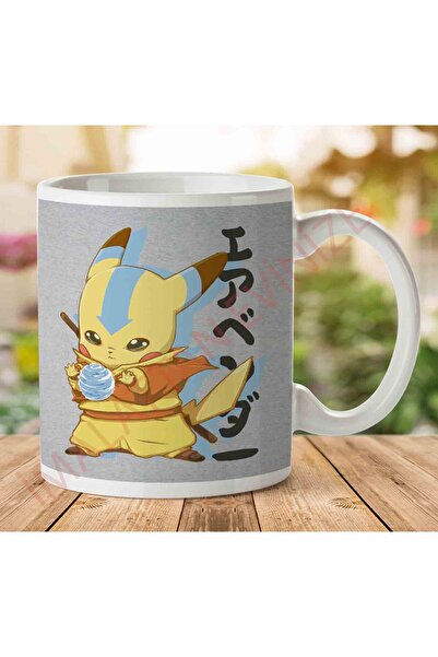 ART HEDİYE 1-703 Bendermon Pikachu Last Airbender Pokemon Two Sided Printed M...