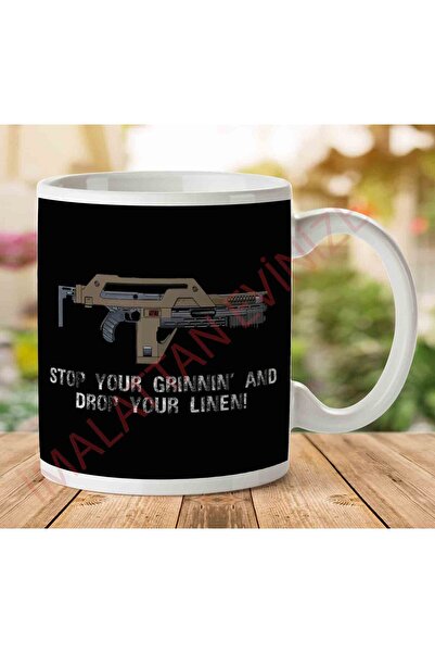 ART HEDİYE 1-2091 Stop Your Grinnin Drop Your Linen Aliens Two Sided Printed ...