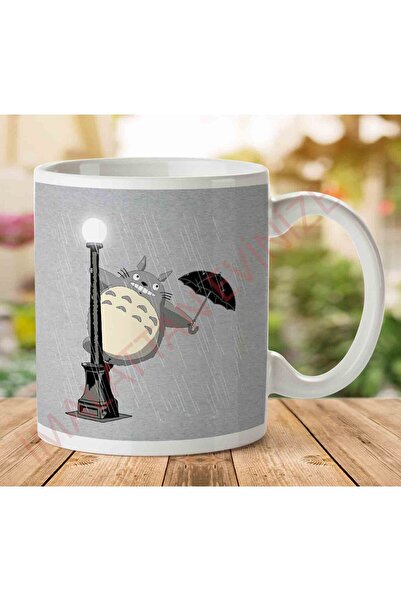 ART HEDİYE 1-1594 My Neighbor Totoro Signin In The Rain Two Sided Printed Mug...