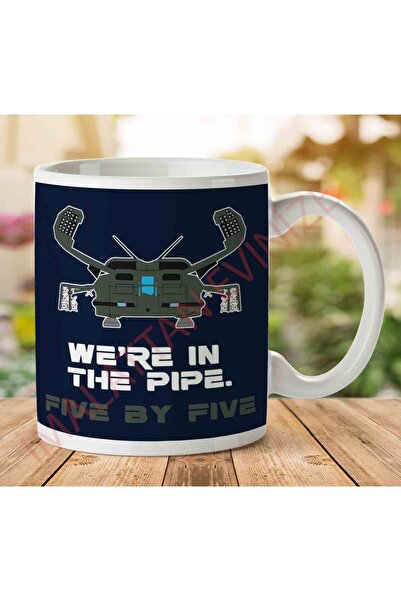 ART HEDİYE 1-2247 كوب مطبوع على الجانبين من Were In The Pipe Five By Five Ali...