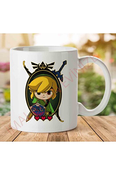 ART HEDİYE 1-1450 كوب Hero Of Time Portrait Legend Of Zelda مطبوع على الجانبي...