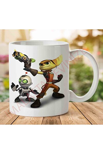 ART HEDİYE كوب مطبوع على الجانبين من A2540 Ratchet Clank.jpg