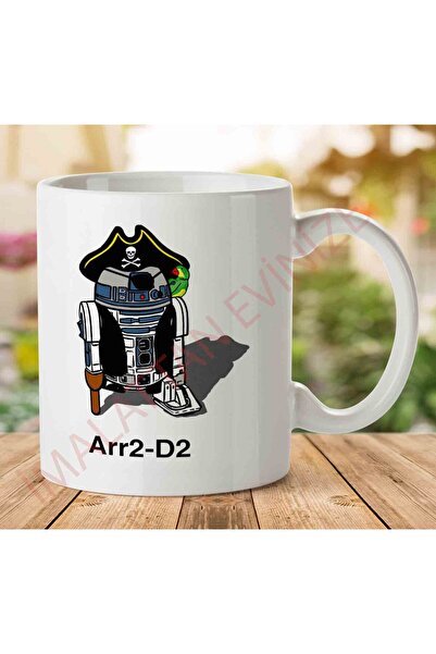 ART HEDİYE 1-780 Arr2 D2 Star Wars Pirate R2 D2 Two Sided Printed Mug.jpg