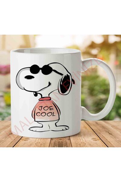 ART HEDİYE A2555 Snoopy Two Sides Printed Mug Glass.Jpg