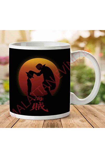 ART HEDİYE 1-1536 كوب مطبوع عليه عبارة "I Will Be The Pirate King" من لوفي آن...