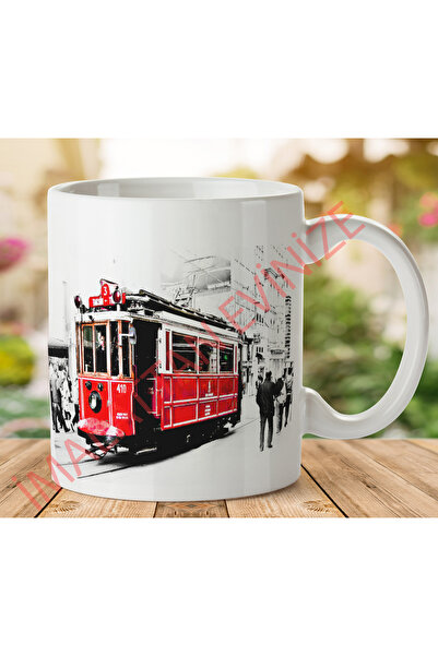 ART HEDİYE 1-238 إستانبول تاكسيم ترامفاي كوب مطبوع على الجانبين.jpg