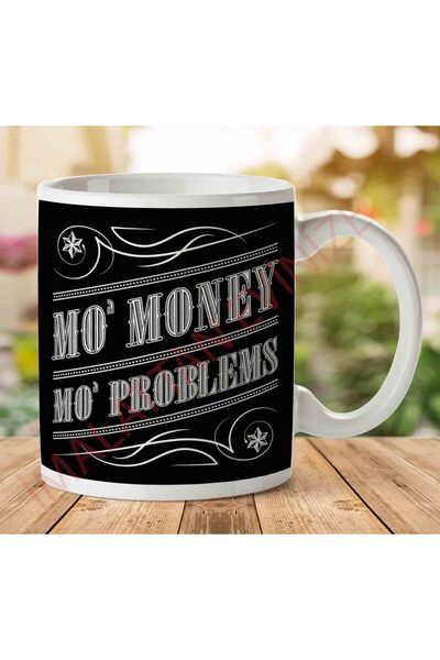 ART HEDİYE 1-1574 كوب مطبوع على الجانبين من Mo Money Mo Problems Notorious Bi...