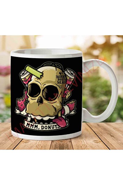 ART HEDİYE 1-1470 كوب مطبوع على الجانبين من Brain Here Homer Simpson.jpg