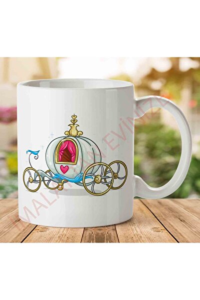 ART HEDİYE كوب Cinderella-Carriage-PNG مطبوع على الجانبين.jpg