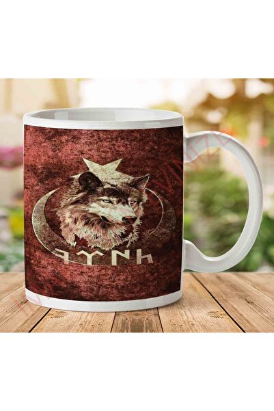 ART HEDİYE A2735 TURKISH WOLF Two Sided Printed Mug Cup.jpg