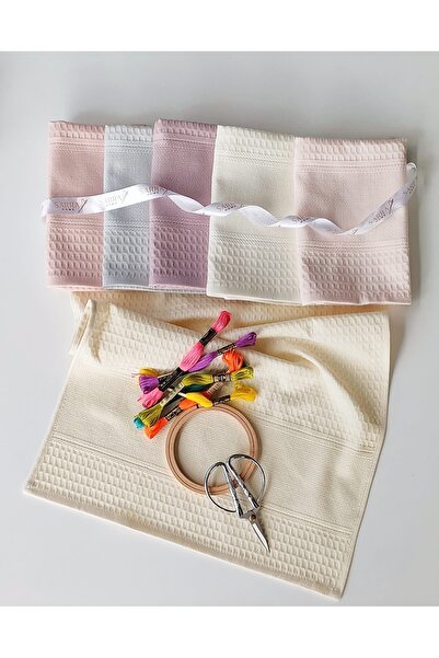 sarra 40X60 SARRA ASORTİ 6'LI ETAMİN İŞLENEBİLİR PEÇETE