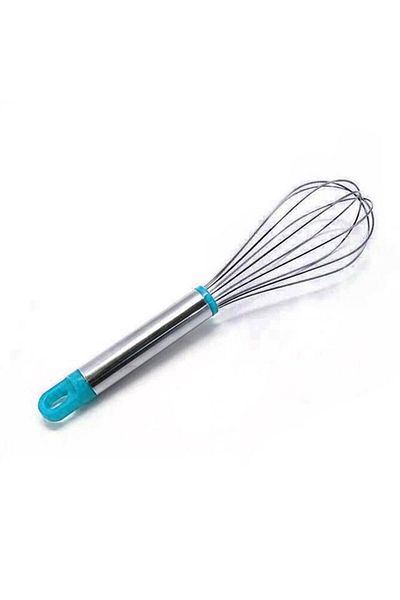 EbruliHomeArt Steel Wire Whisk Whisk Blue