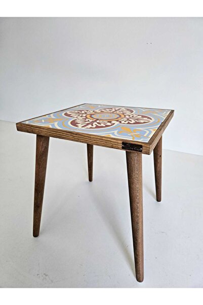 bluecape Brn Seramik Sehpa 42x42cm