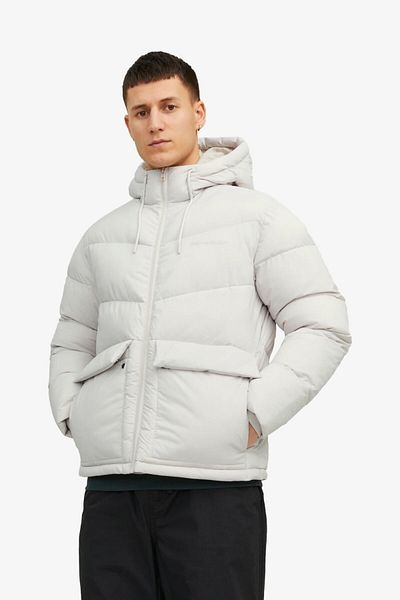 Jack & Jones Ανδρικό λευκό παλτό Jorvesterbro 12238849 -Λευκό
