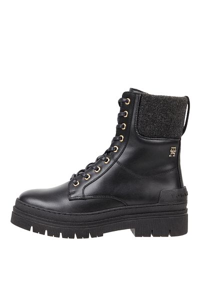 Tommy Hilfiger Tommy Hilfiger Black Booties Womens Shoes